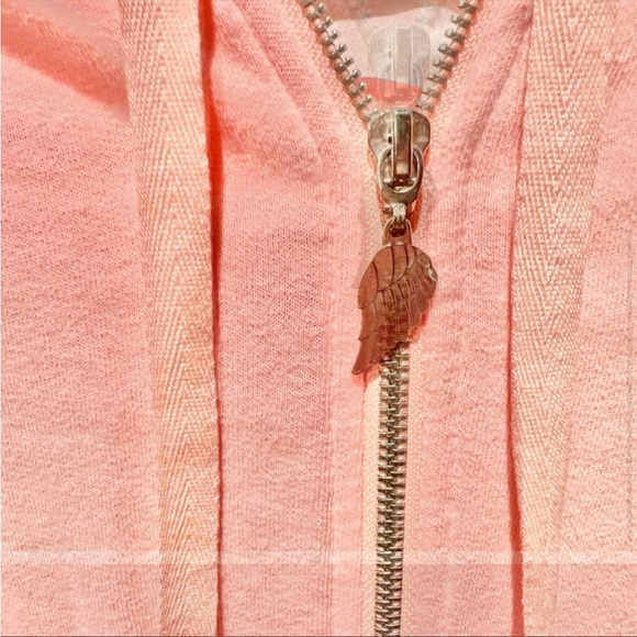 VSPINK BLING CORAL ZIP HOODIE 🥰🌺GUC - Picture 4 of 5